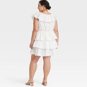 3/$20 NWT Flutter Short Sleeved Multi-Tiered Dress